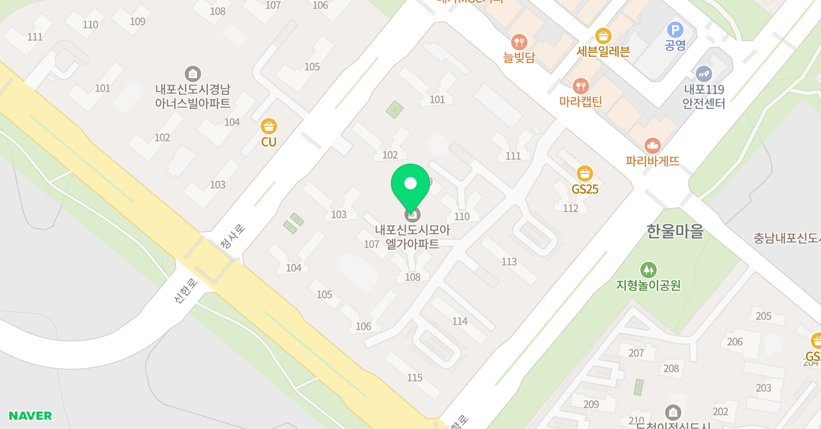 링키영어 내포모아엘가 영어교습소 위치