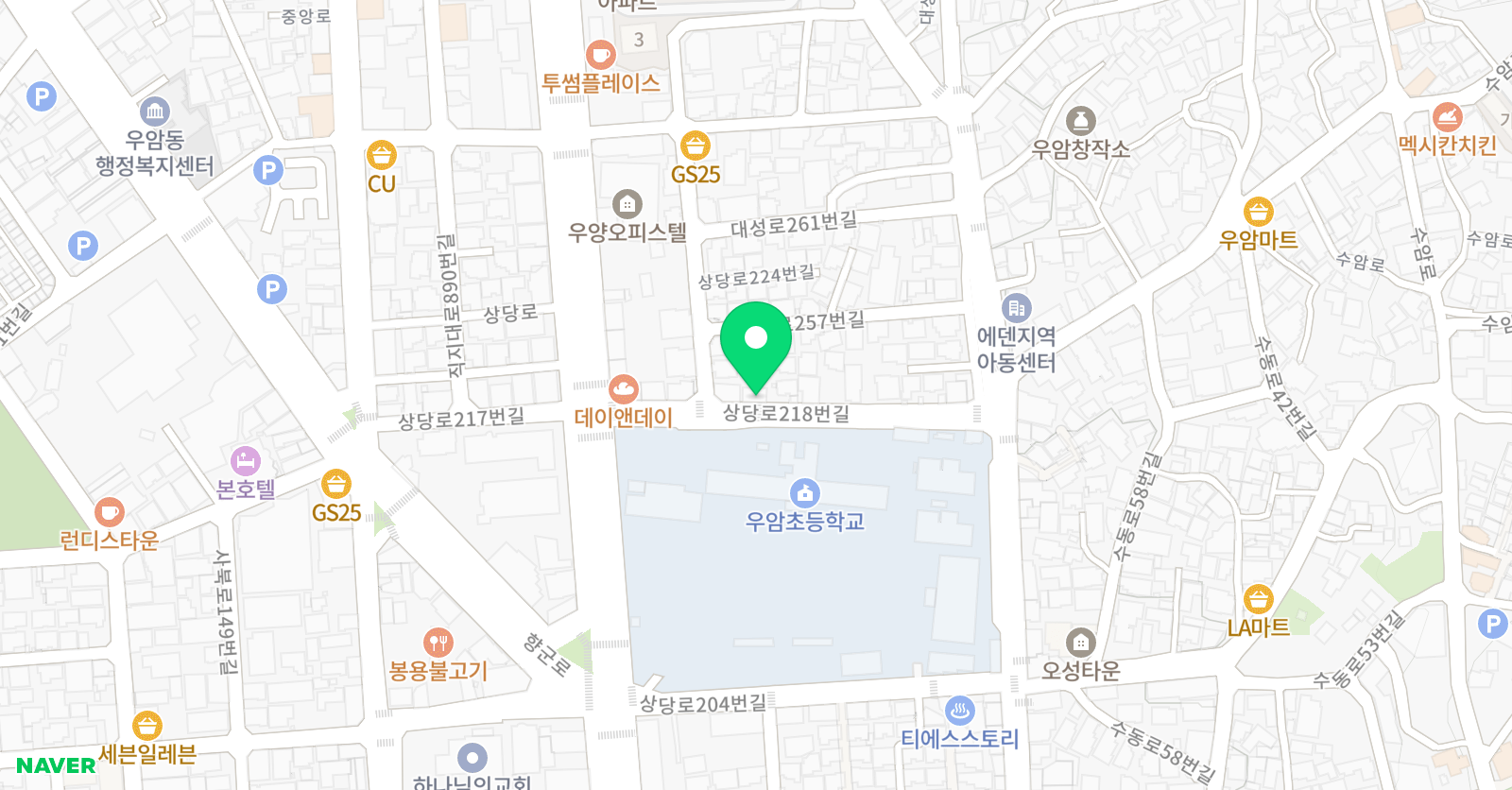 박샘 영어 위치