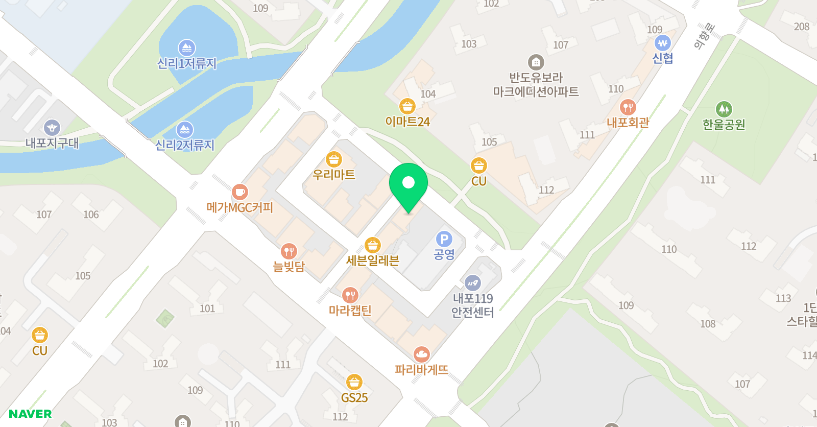 서강SLP 홍성내포어학원 위치