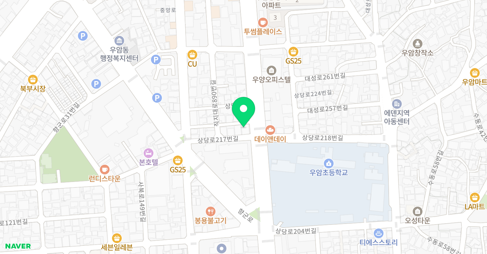 강호 태권도체육관 위치