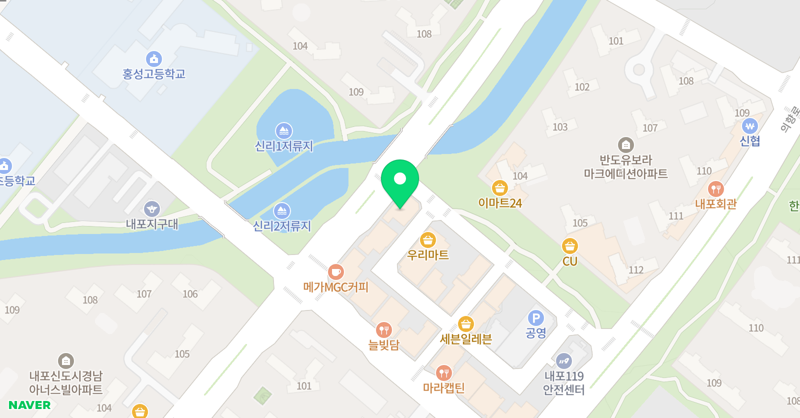 올바른 어학원 위치