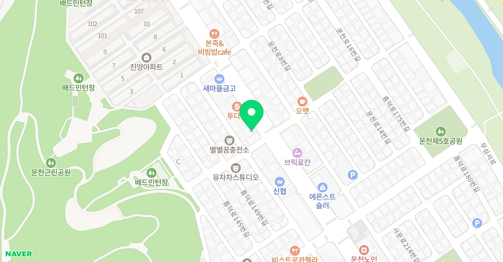 엠베스트 SE학원 운천학원 위치