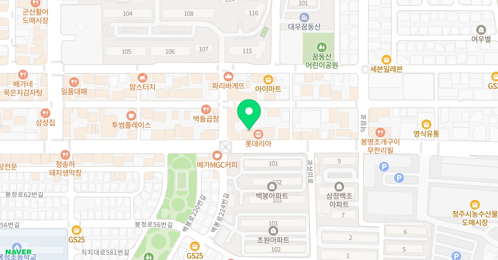 이엔에스 영어수학학원 위치