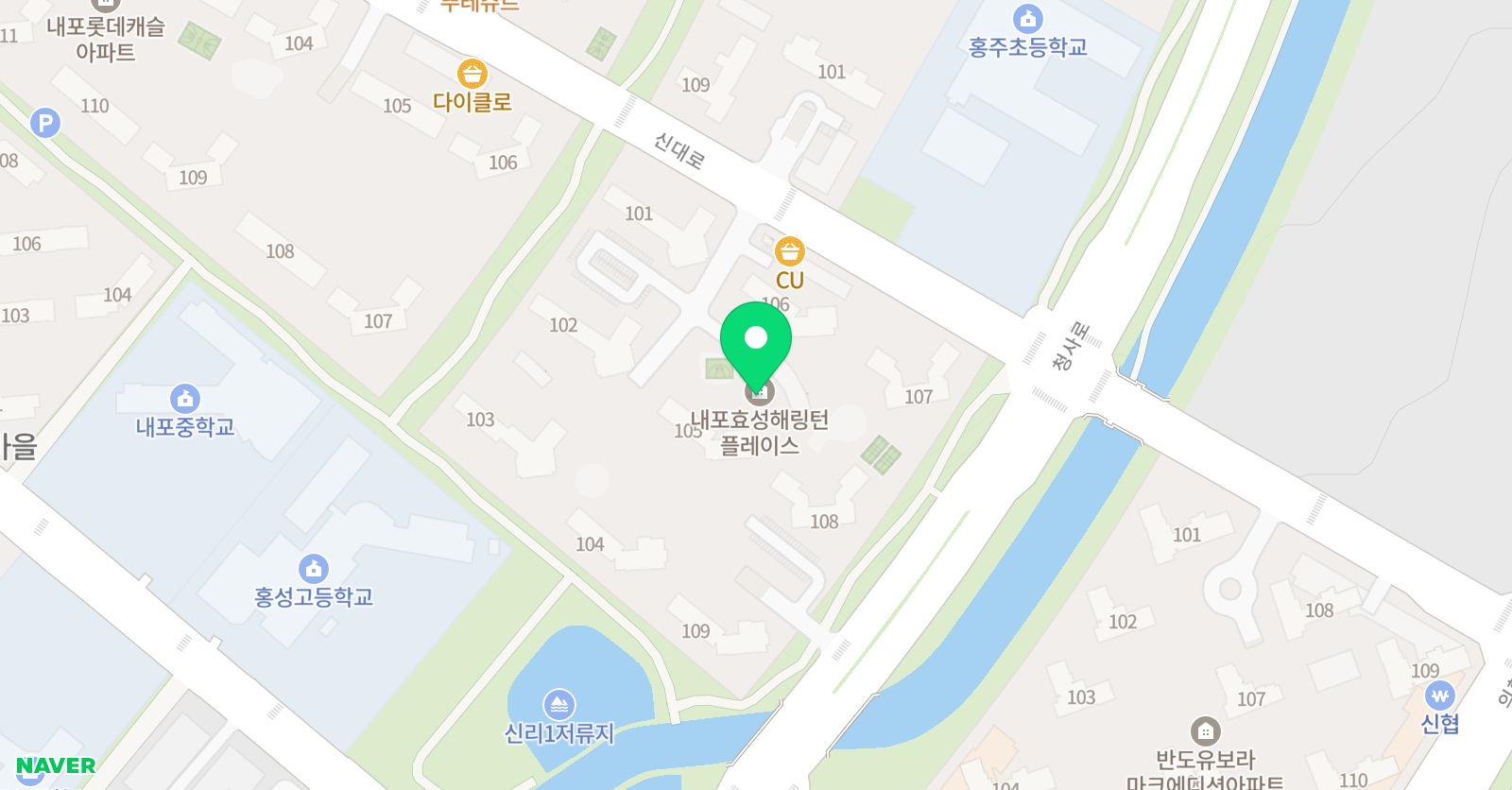 홍쌤일등급영어 위치