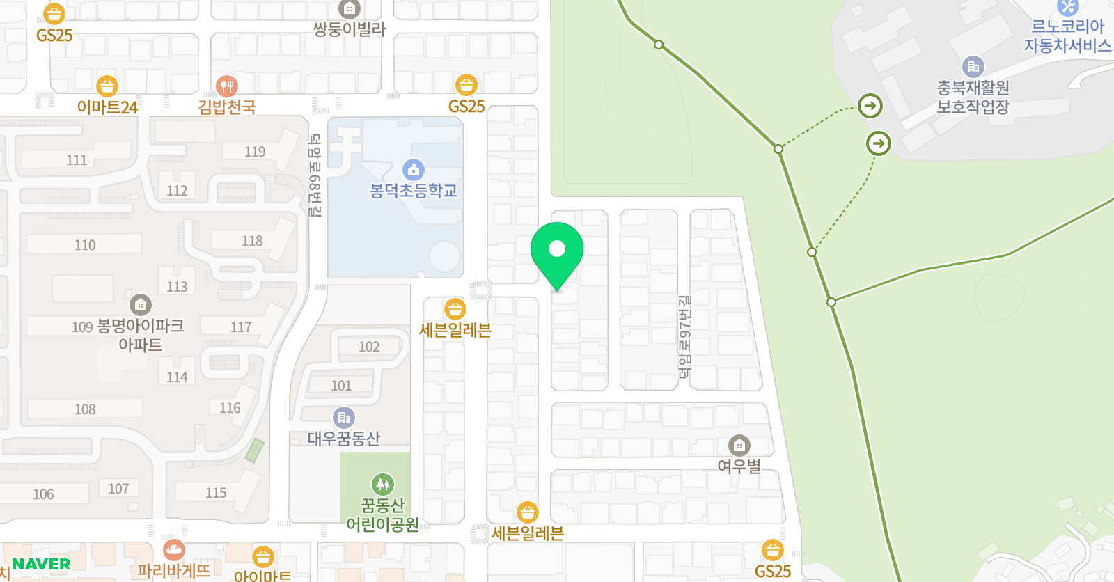 청일 학원 위치