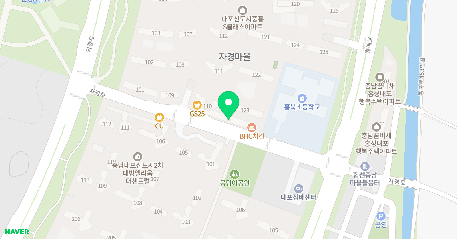 잉글리시아이 내포중흥점 위치