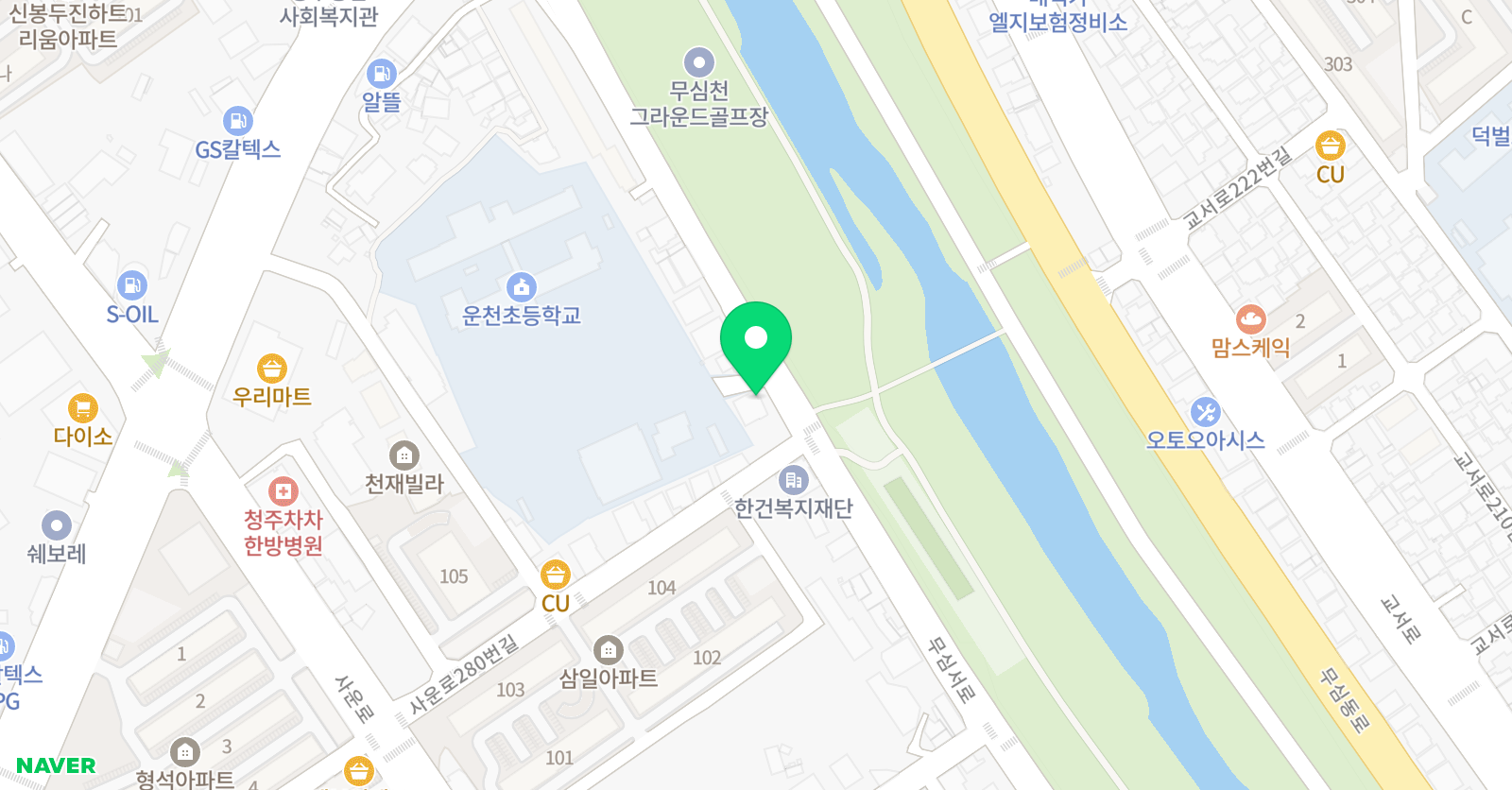 탑키즈 학원 위치