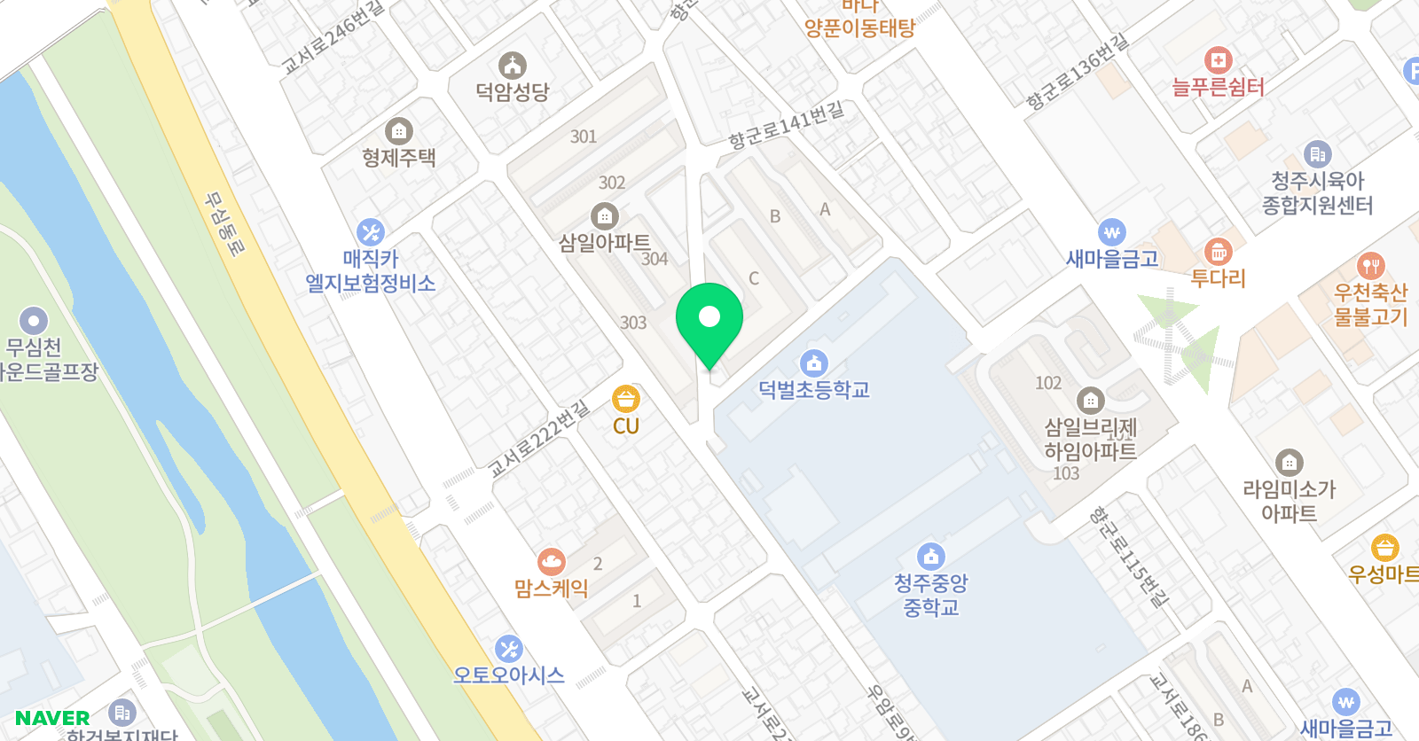 내덕해법 수학교습소 위치