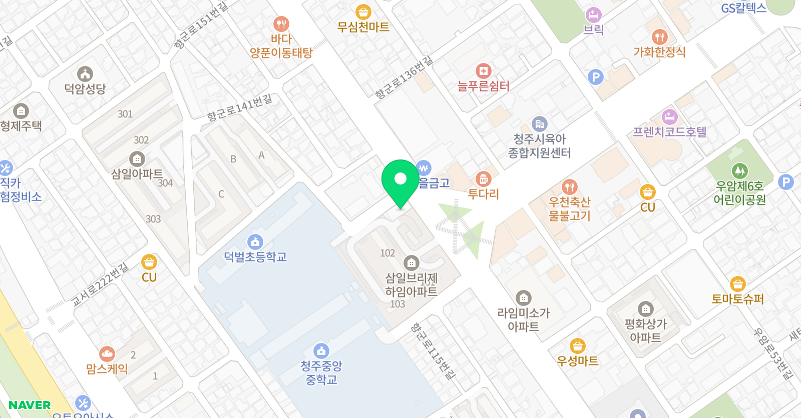 수풀림 학원 위치