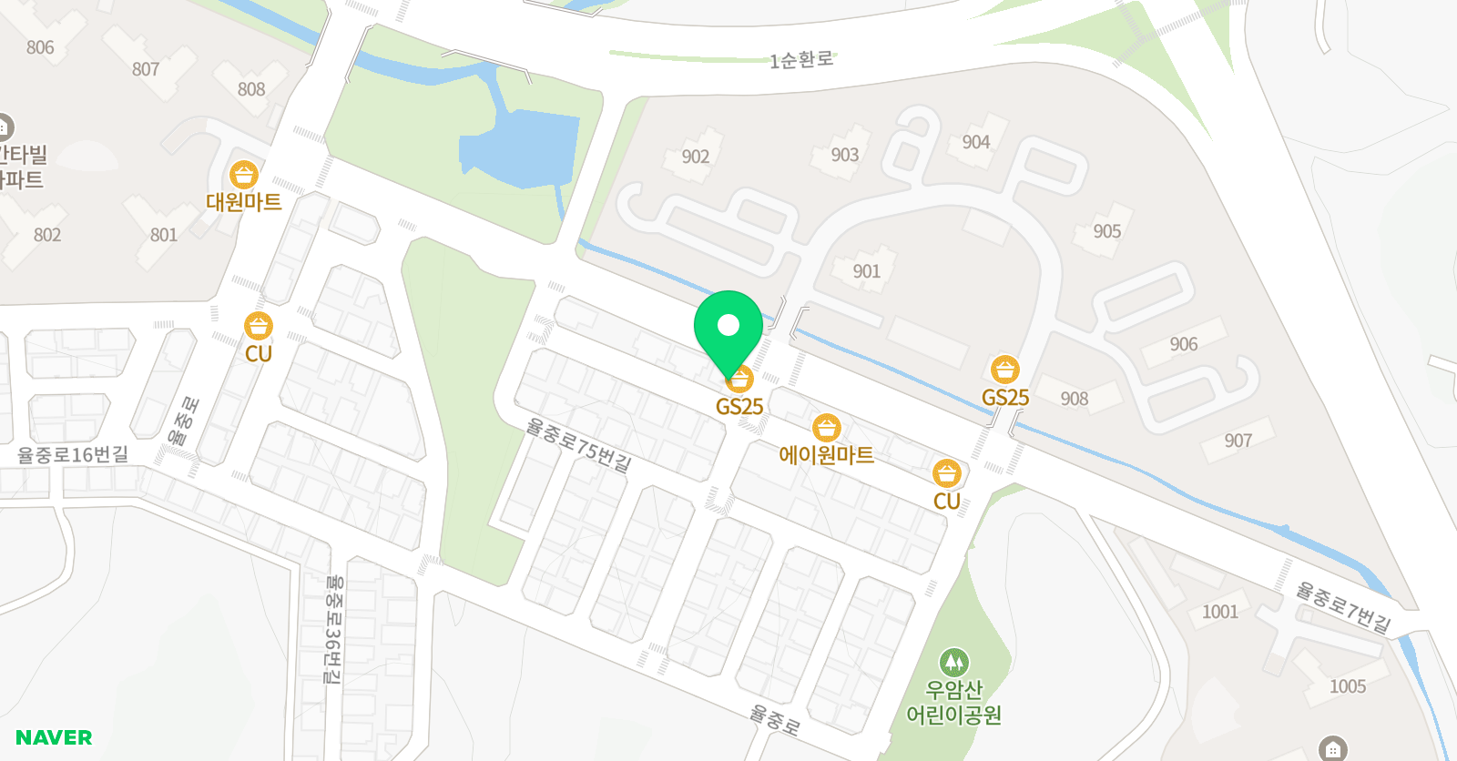 유니팝 청주율량센터 위치