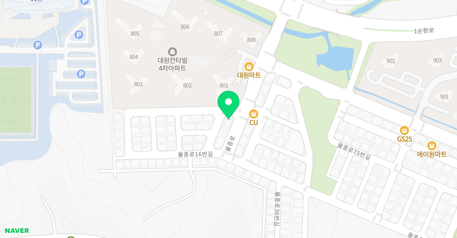 칸타빌 영수학원 위치