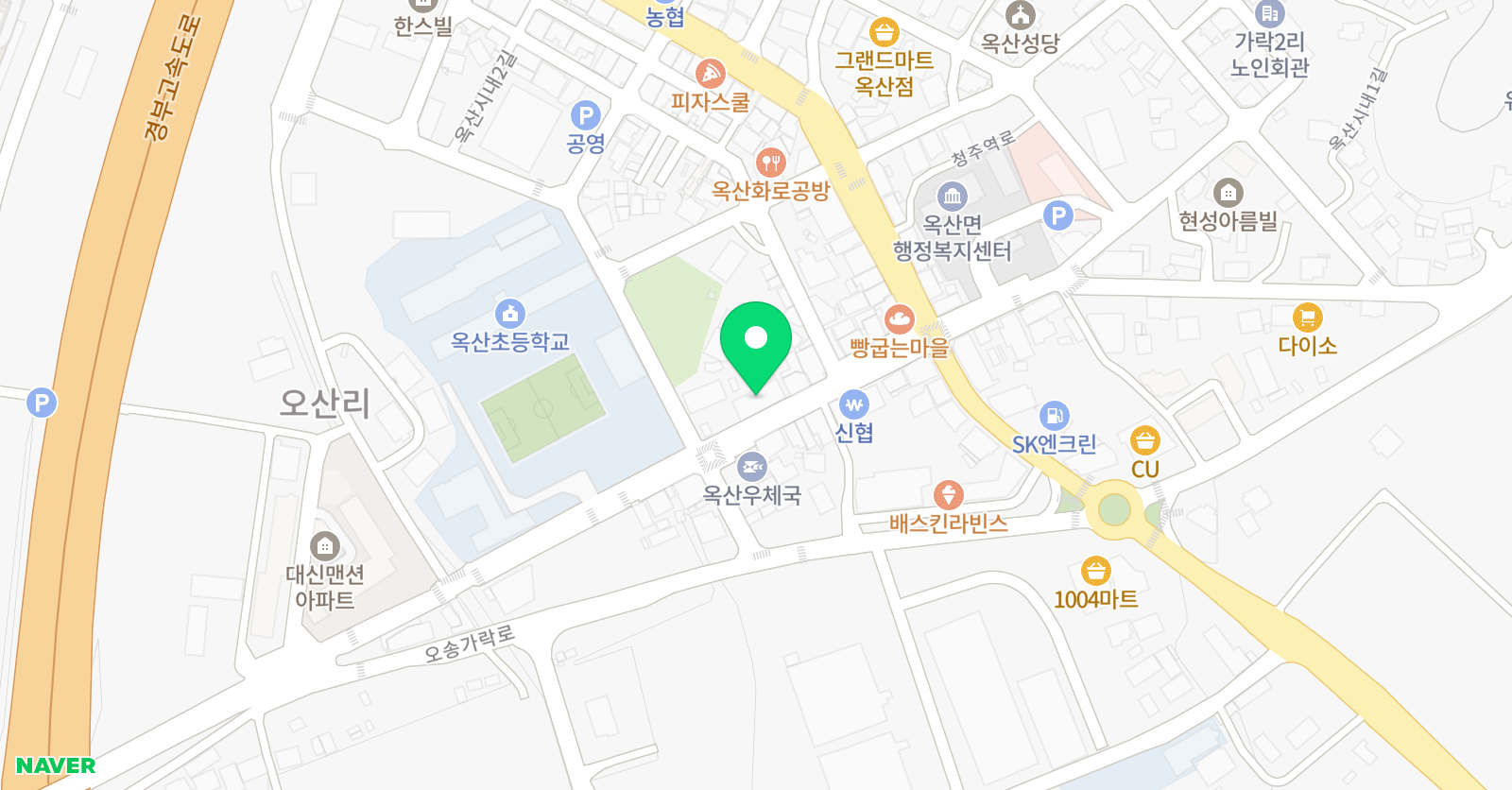 빨간펜 수학의달인 청주옥산점 위치