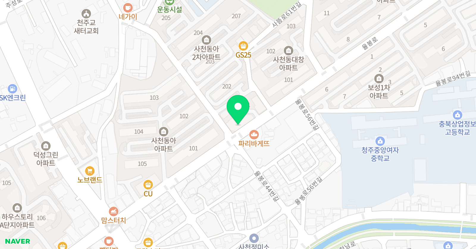 GNB 어학원 사천캠퍼스 위치