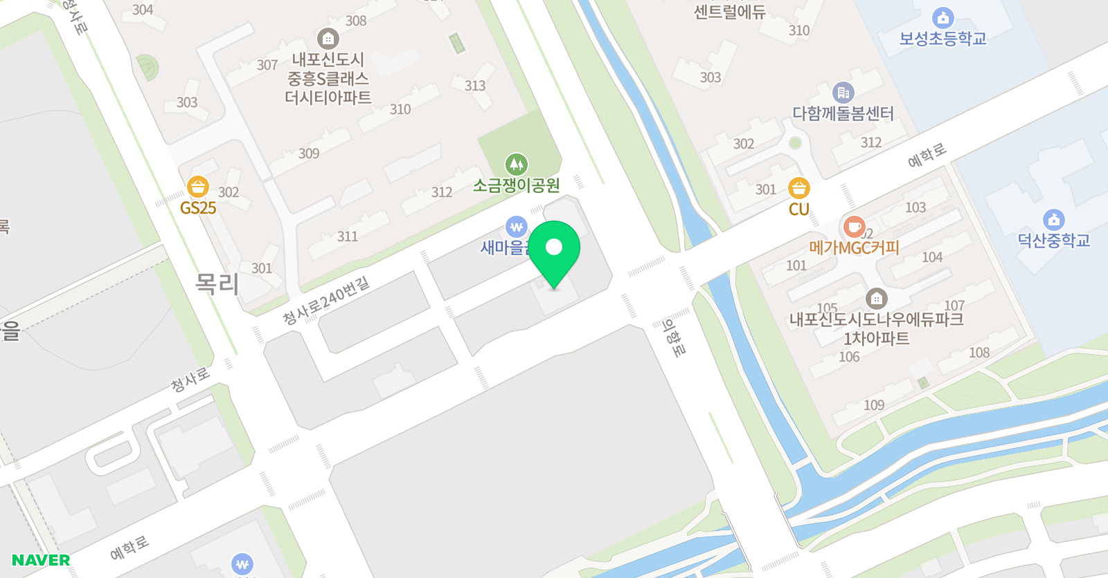 미르 태권도 위치