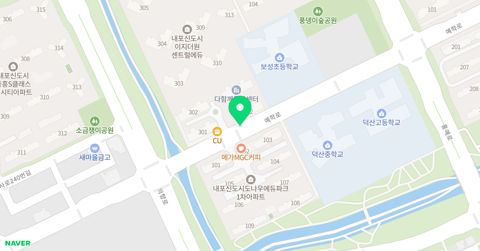 내포보성 하연 과학 위치
