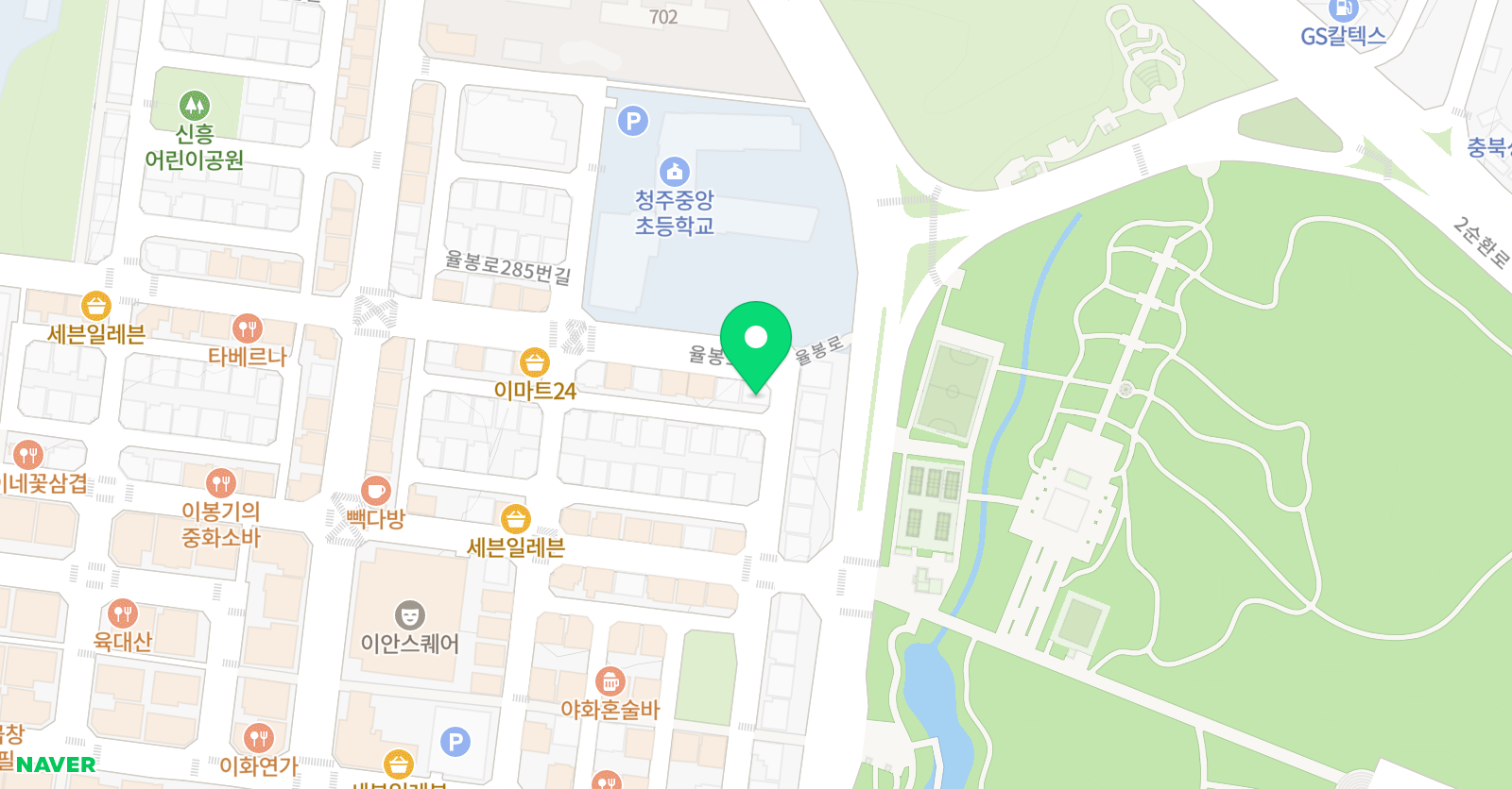 푸르넷 공부방 중앙 위치