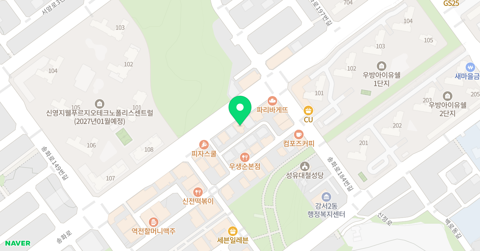 디에센스 수학학원 위치