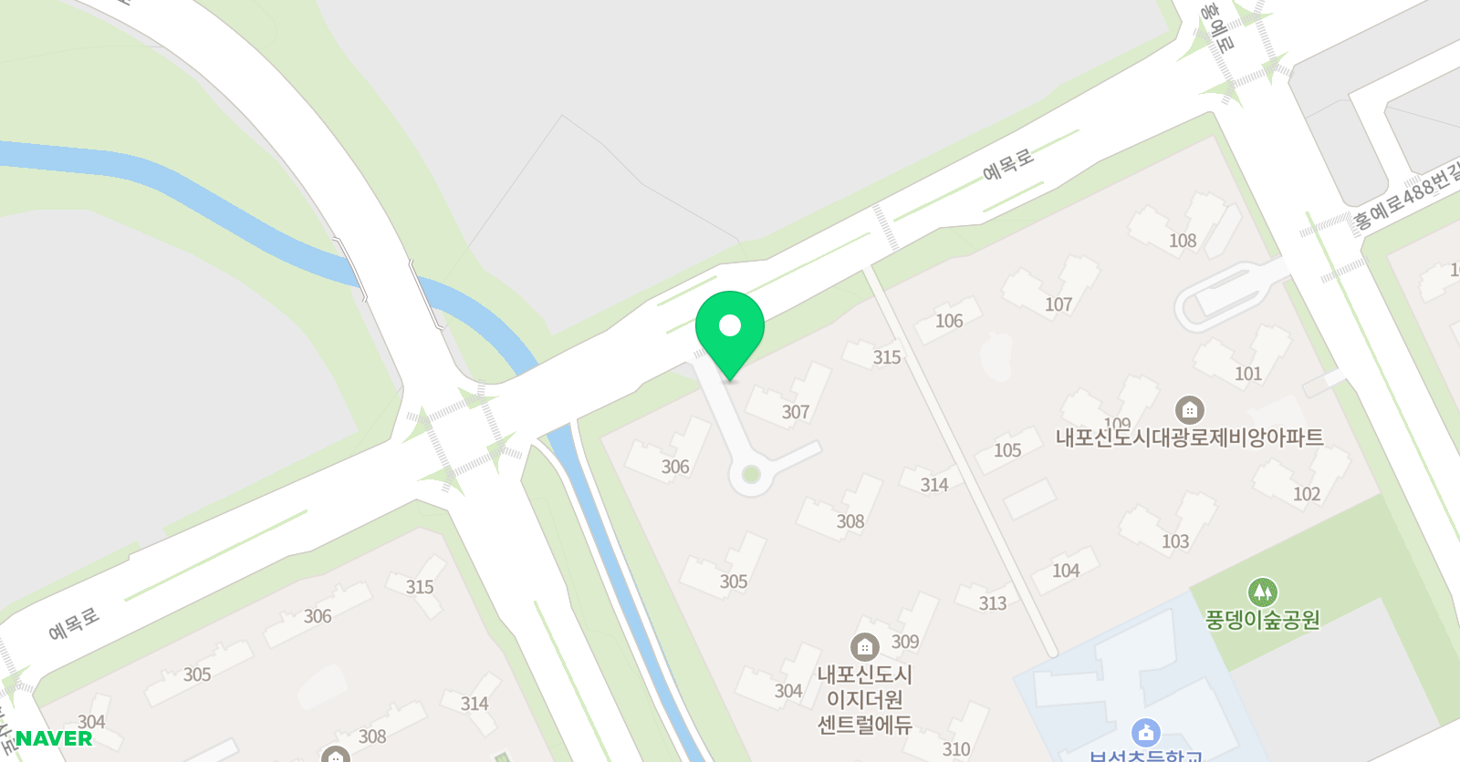 푸르넷 공부방 내포 이지3차점 위치