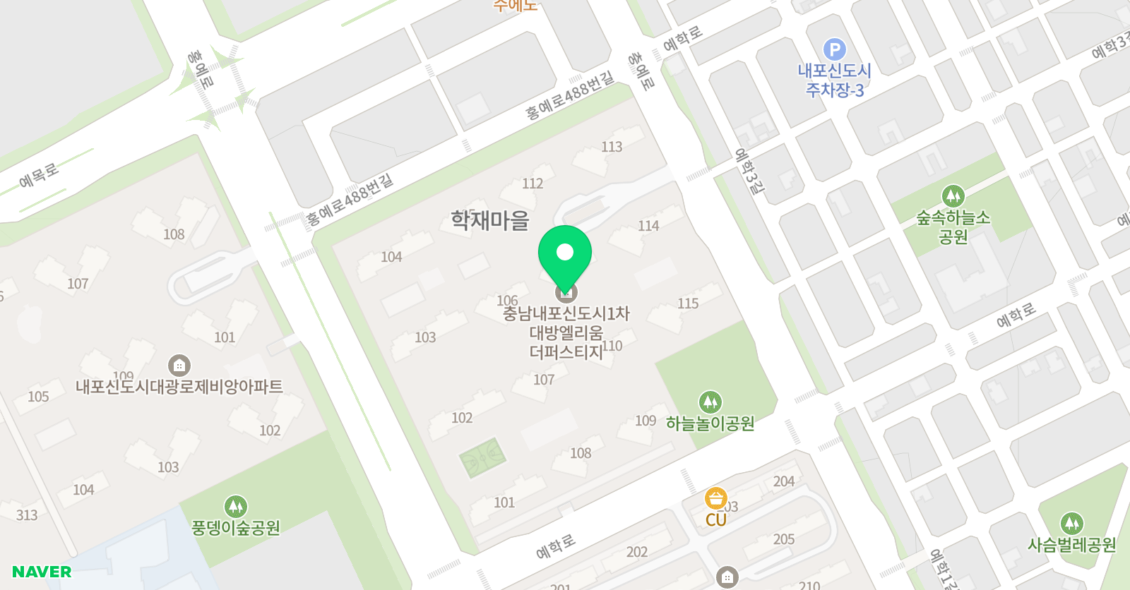 아소비 내포대방1차점 위치