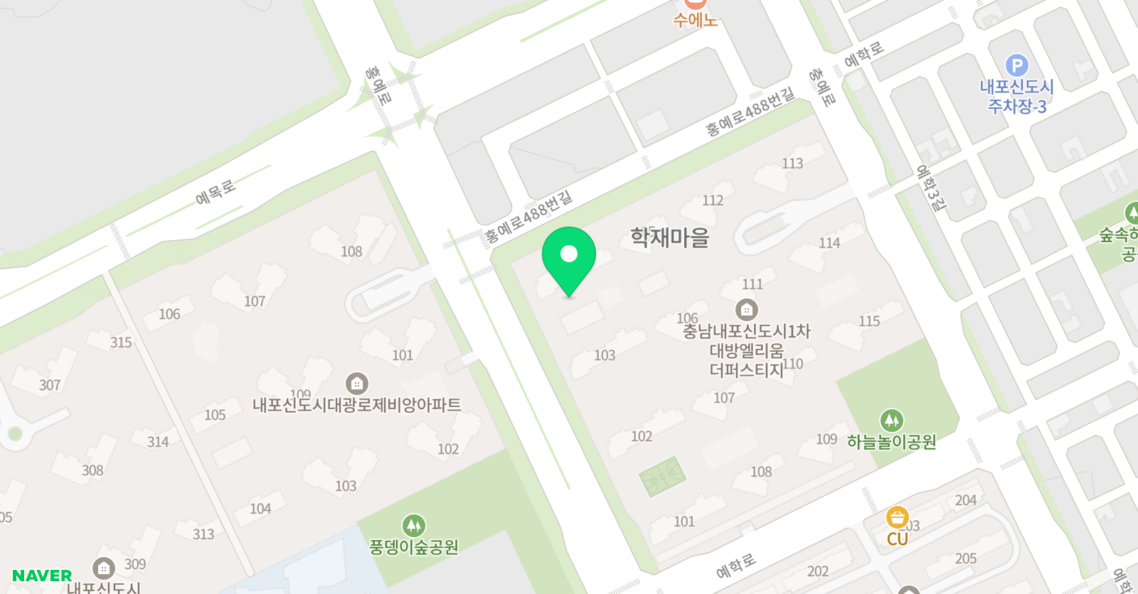 윤선생 우리집앞영어교실 내포학재 대방공부방 위치