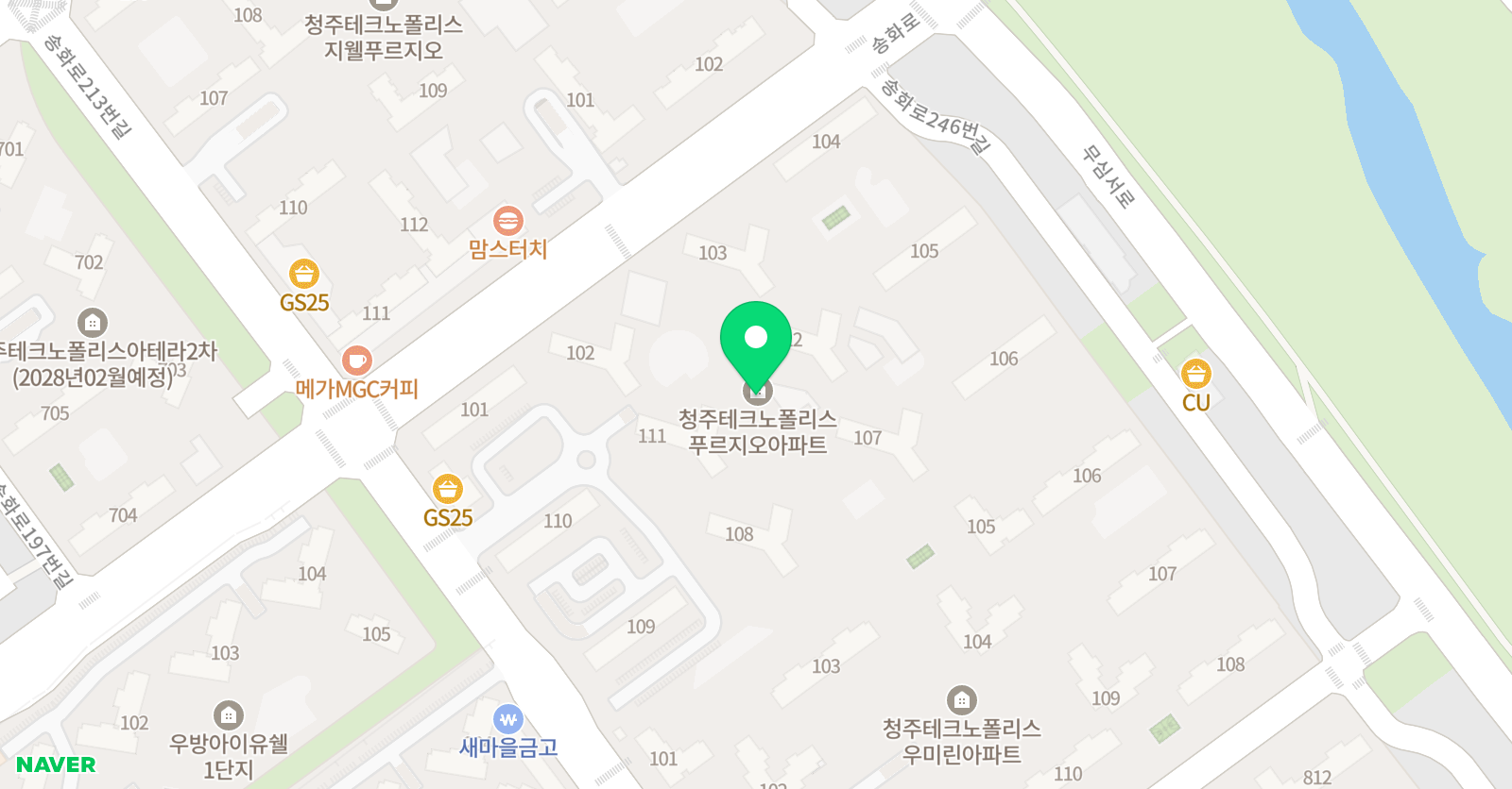 스마트해법 수학 푸르지오점 위치
