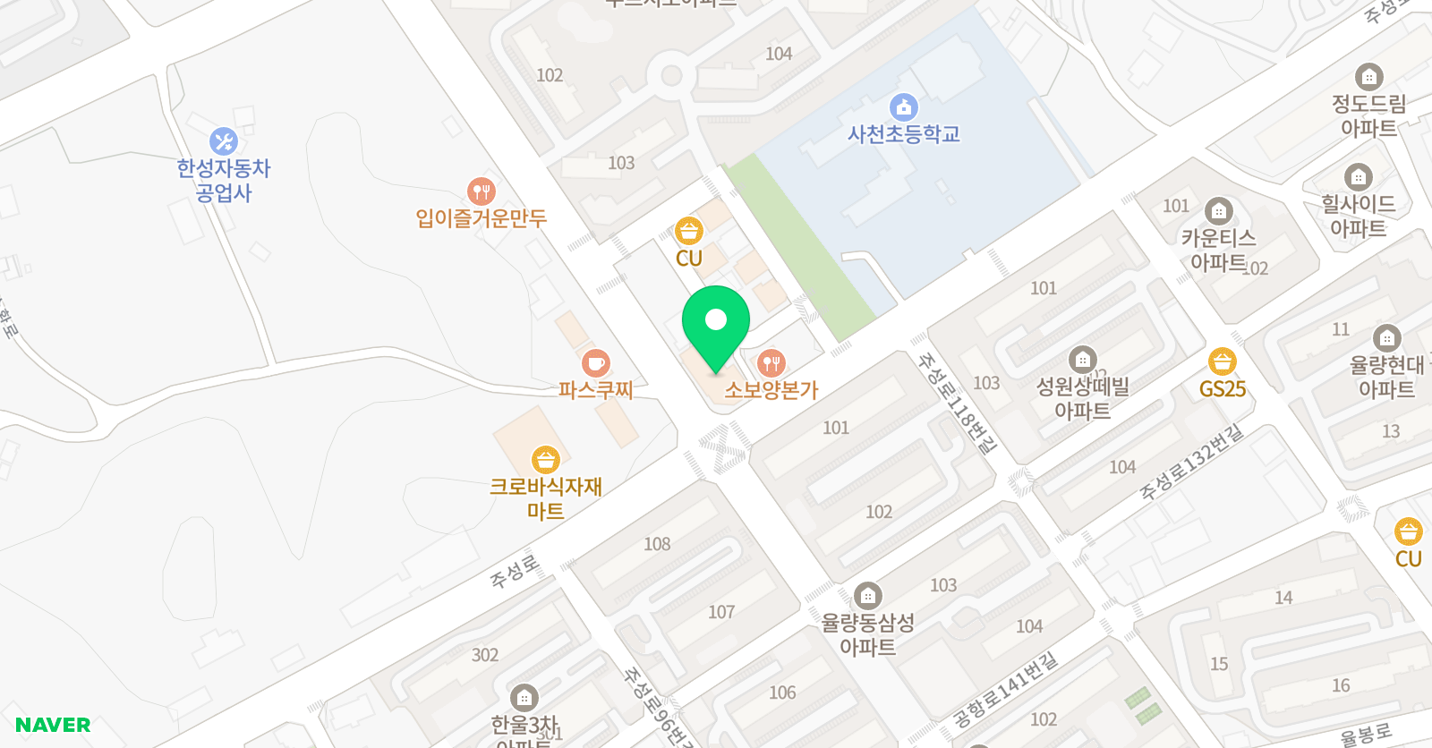 YBM ECC 청주율량사천점 위치