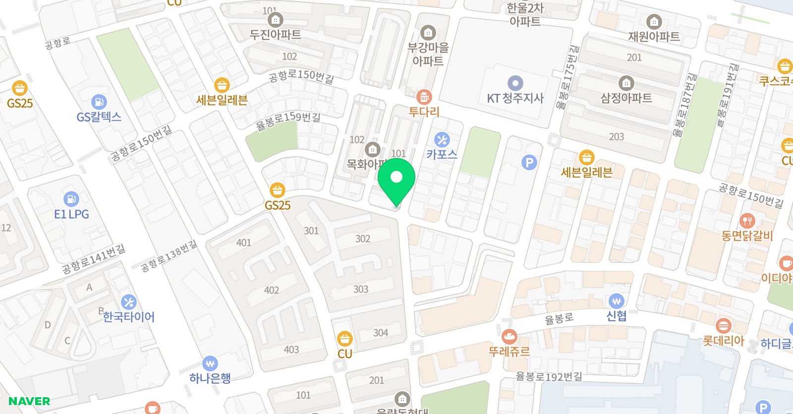 로제타스톤 영어학원 청주율량1캠퍼스 위치