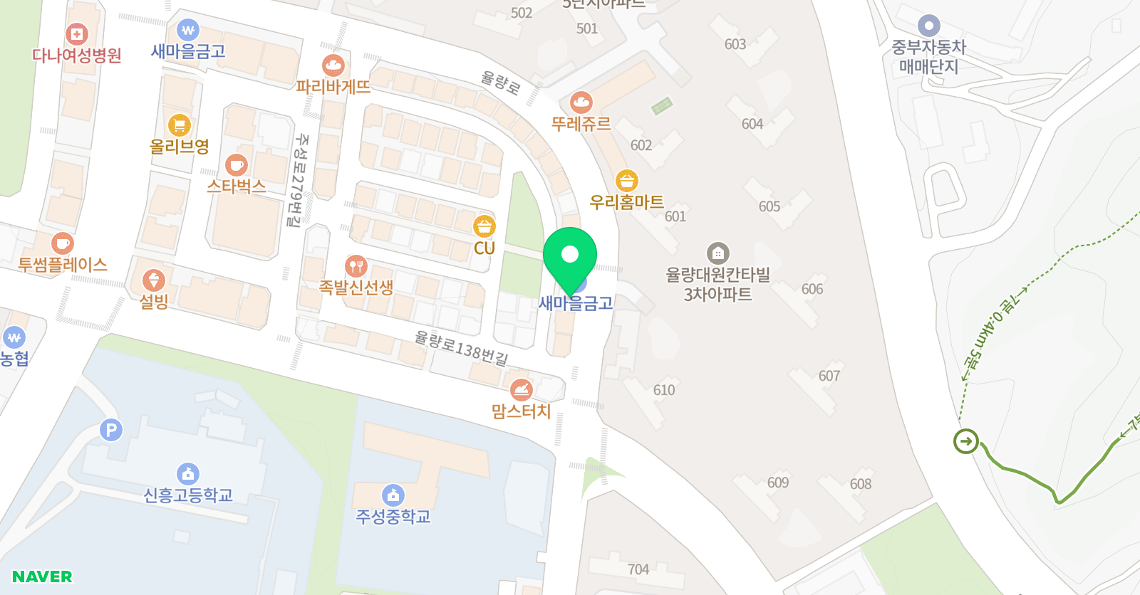 한우리 독서토론논술 주성교실 위치