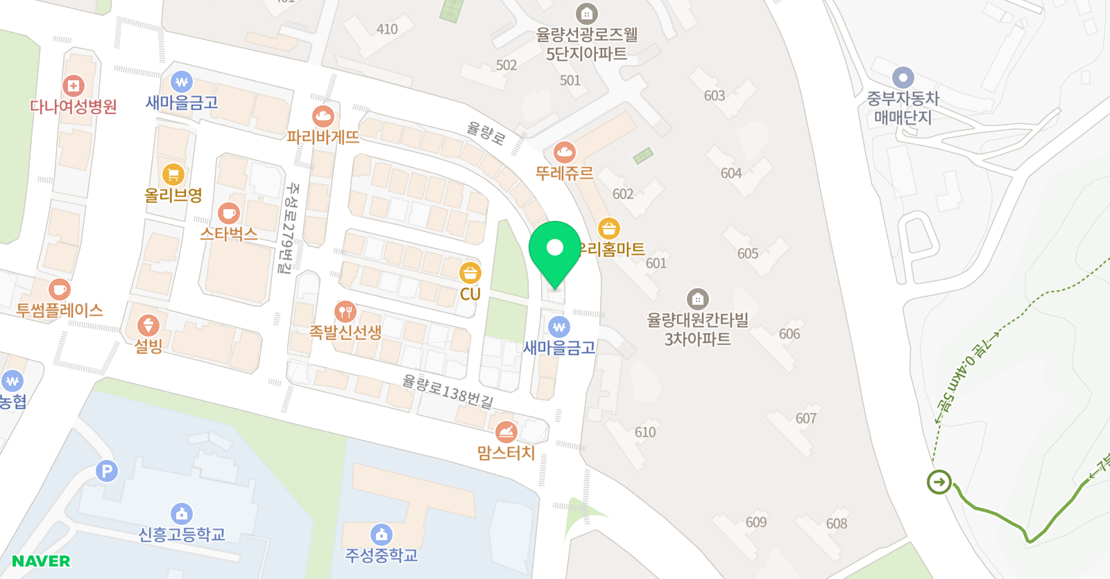 아소비 율량대원3차점 위치