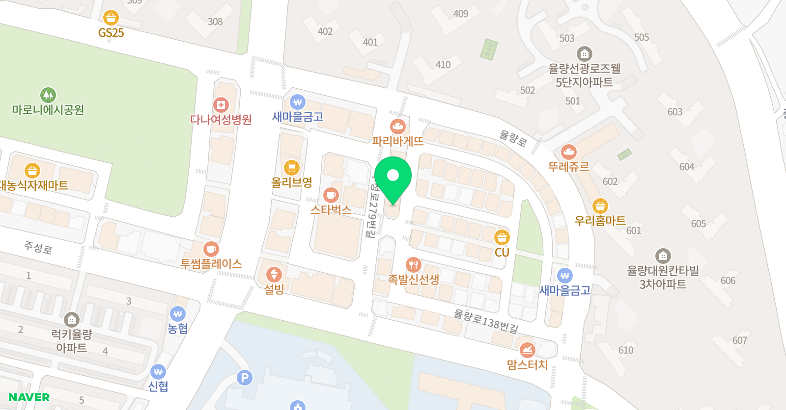 나무 수학학원 위치