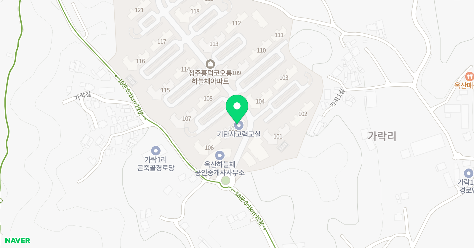 기탄사고력교실 옥산코오롱하늘채점 위치