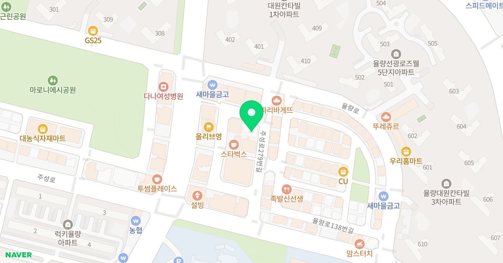 소마사고력수학 청주율량점 위치