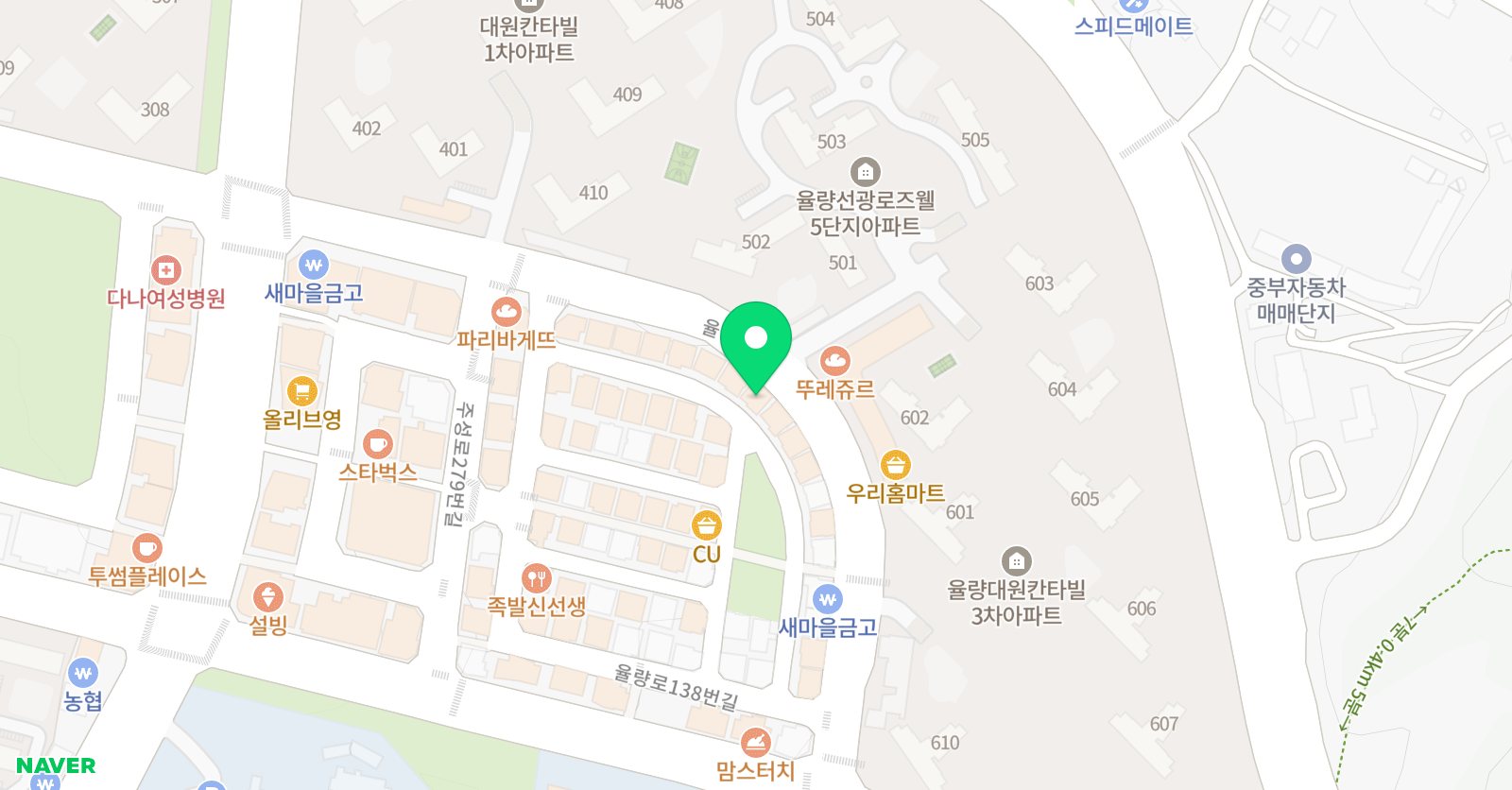 기탄사고력교실 율량대원3차점 위치