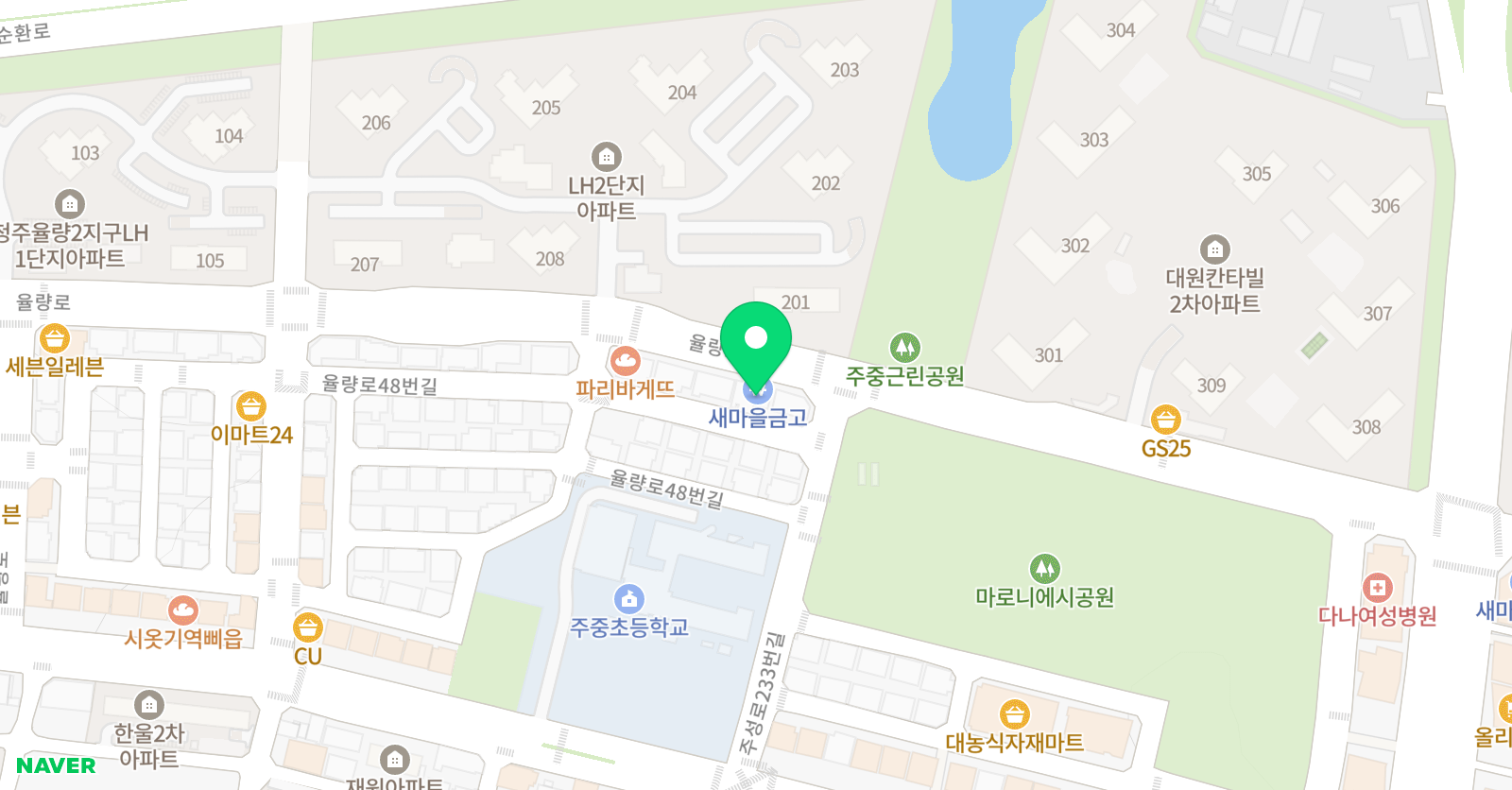 꿈꾸는미술관 미술학원 위치
