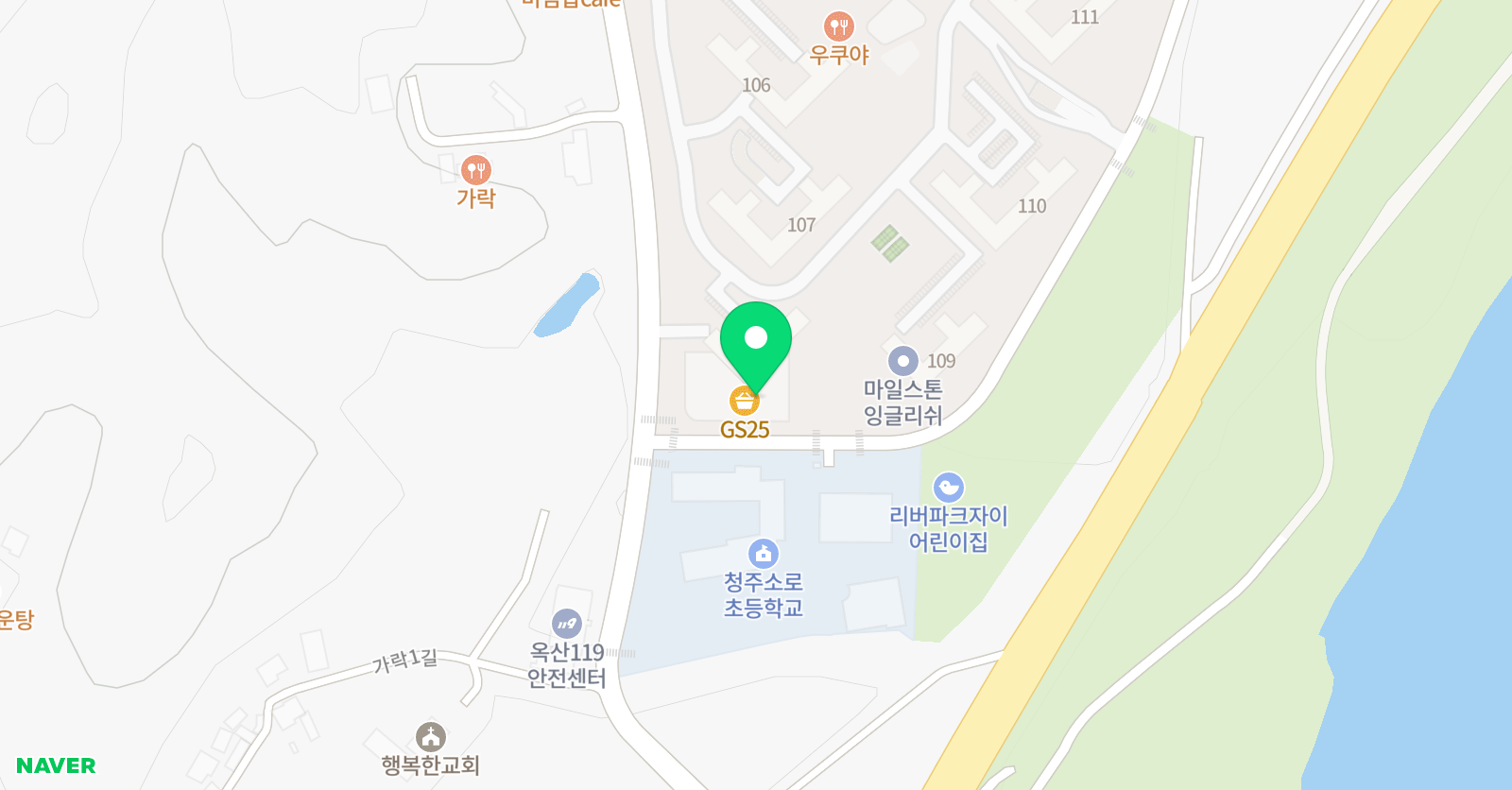 삼성영어셀레나 옥산죠스학원 위치