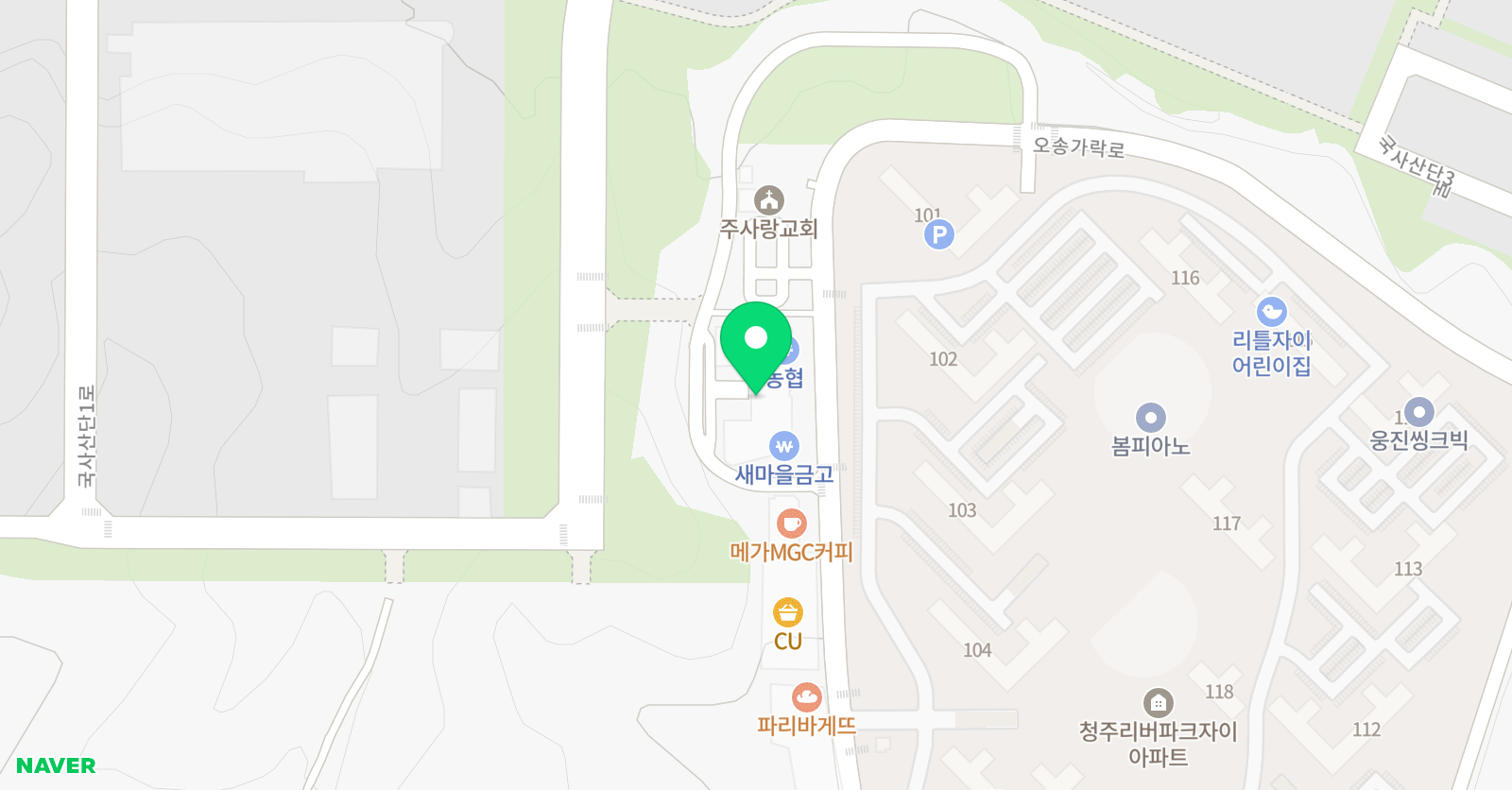 홈런스마트 학습센터 옥산학원 위치