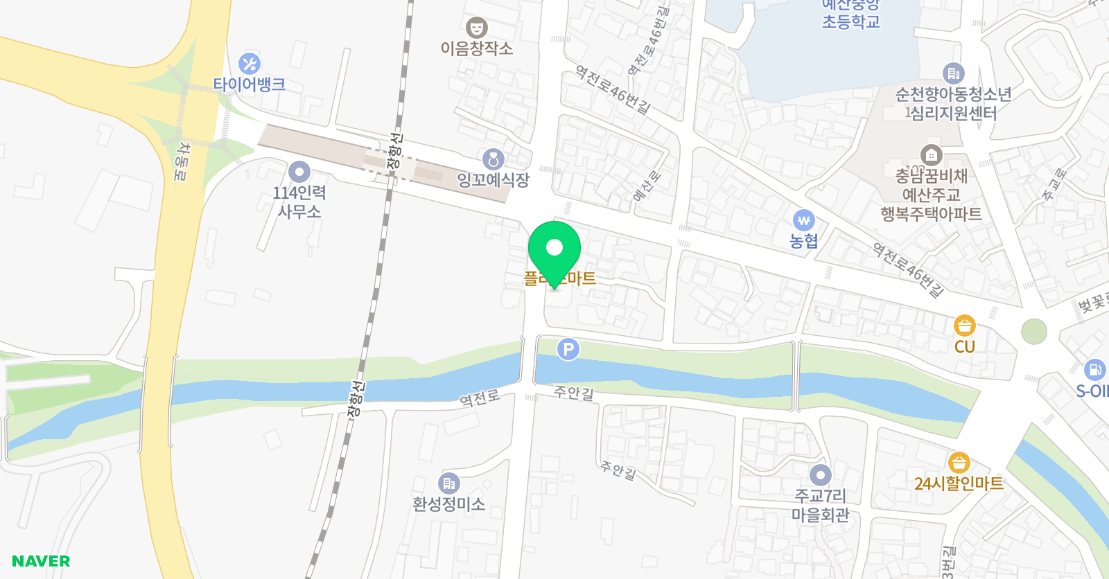 정일 학원 위치