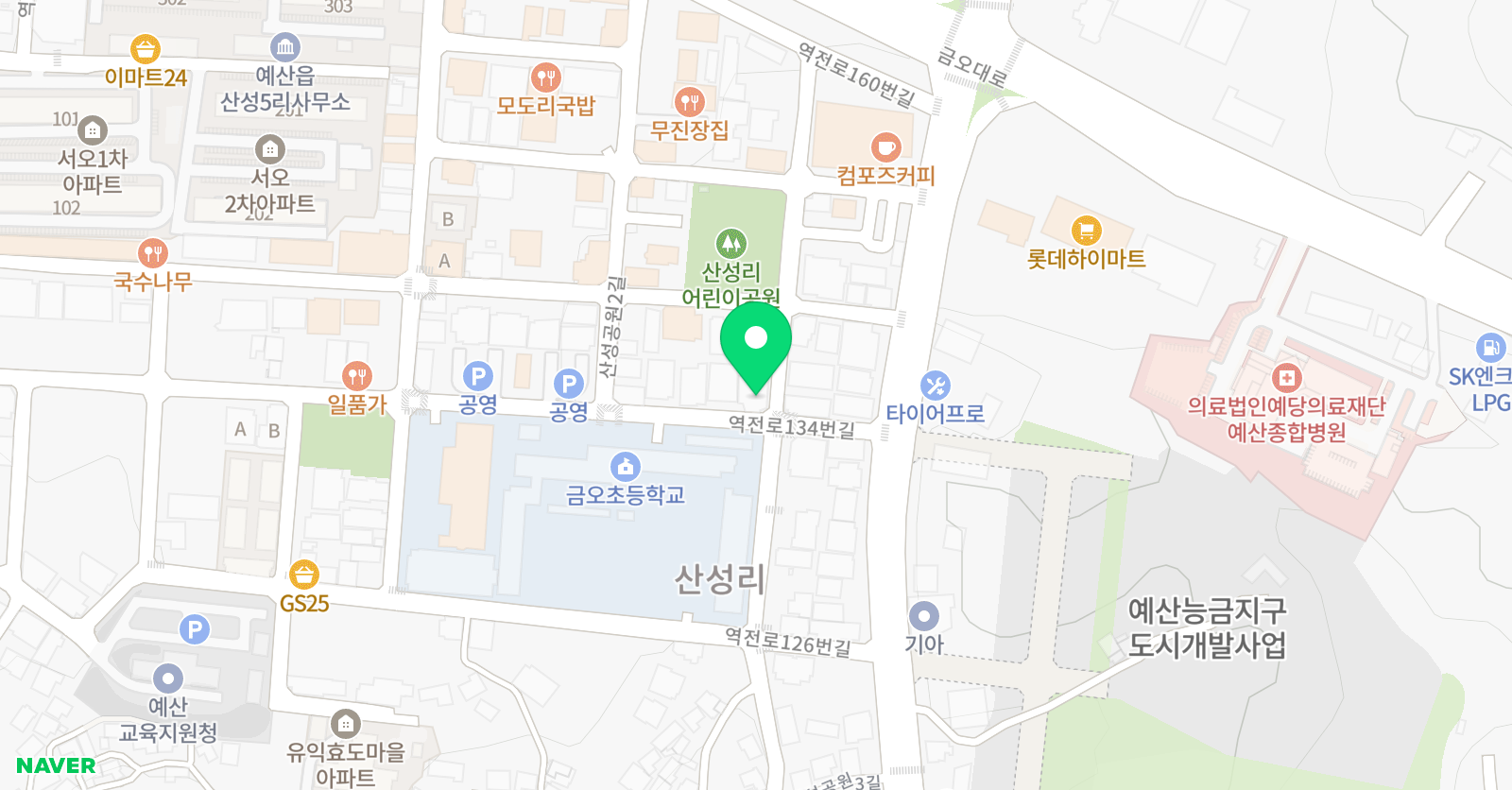 뮤엠 영어학원 위치