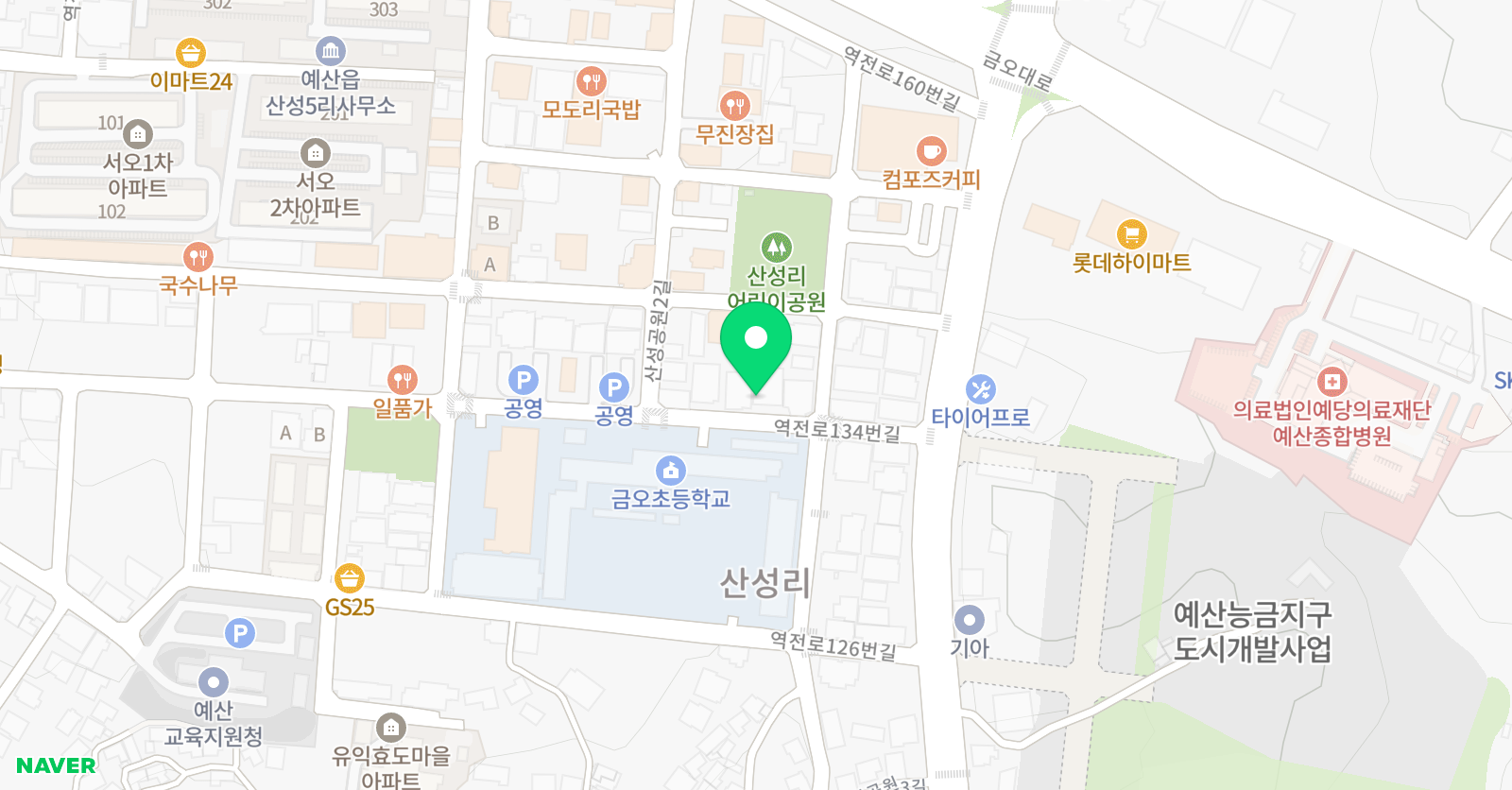 금오 음악학원 위치