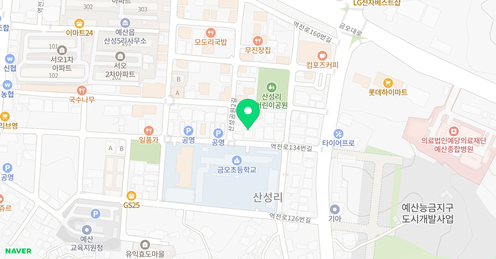 매쓰캔 창성 학원 위치