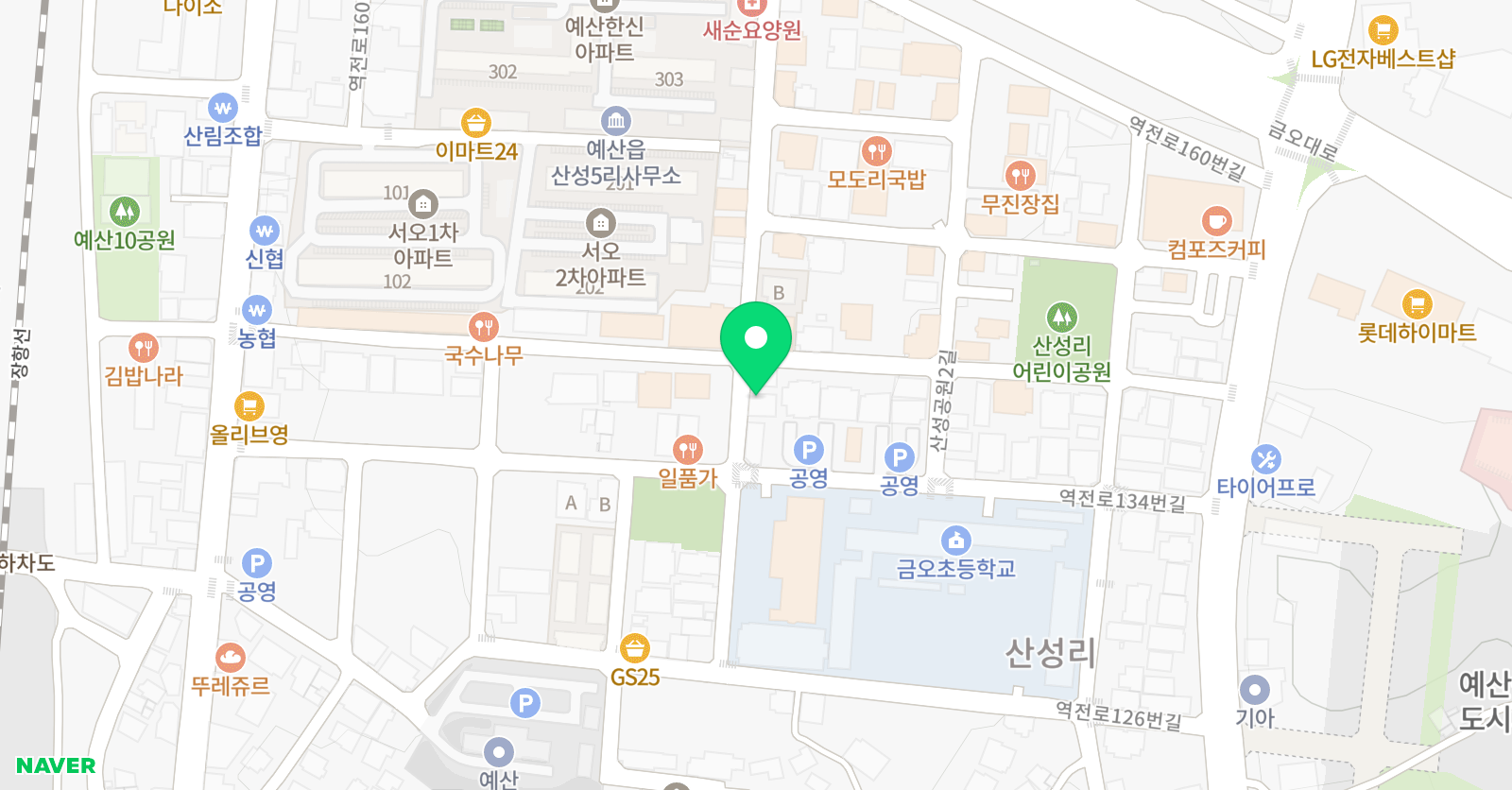리라피아노 학원 위치