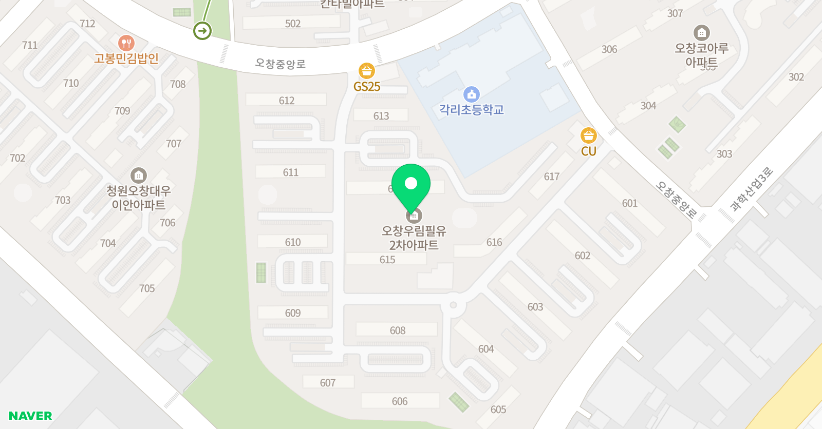 YBM램클래스 청주오창점 위치