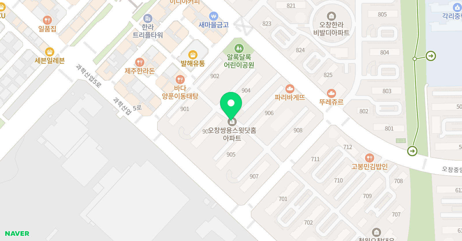 아소비 오창쌍용점 위치