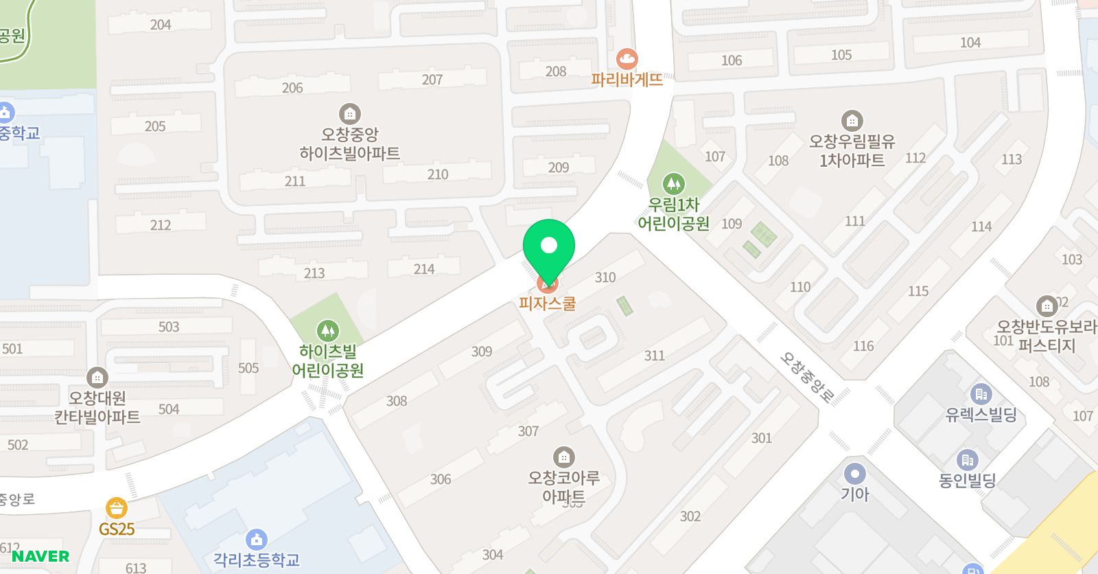 도토리 미술학원 위치