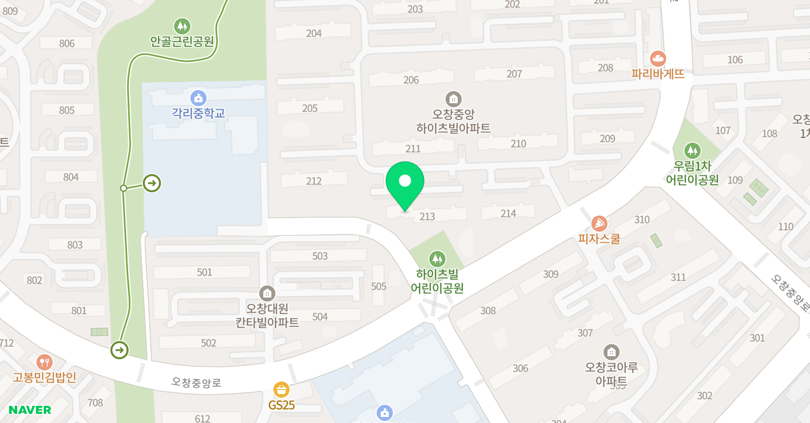 차이랑 중국어 오창캠퍼스 위치