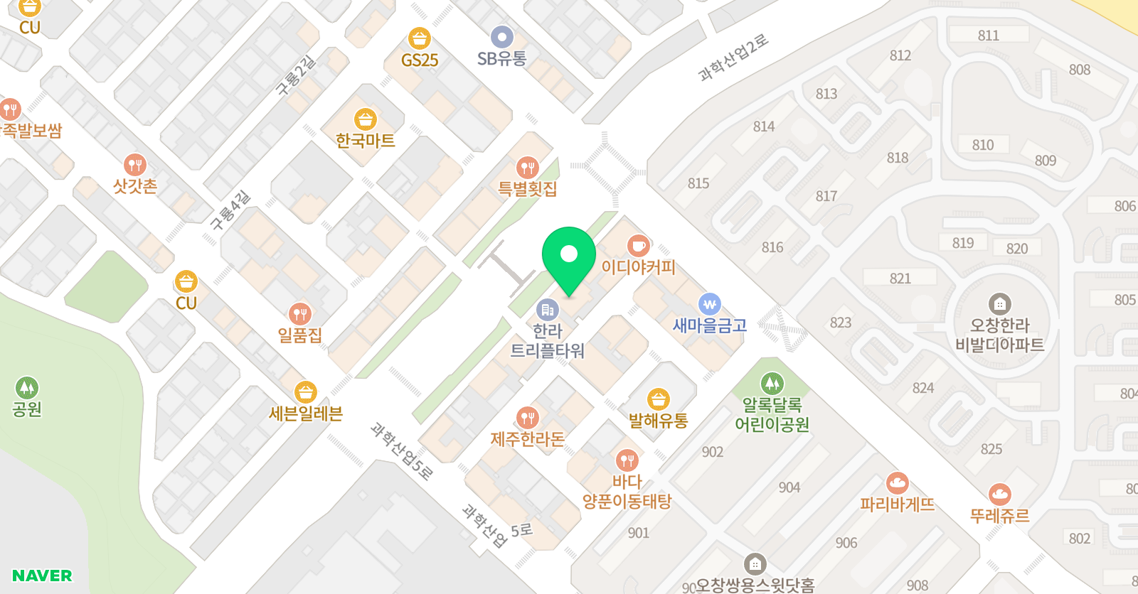 백곰 유도클럽 오창점 위치