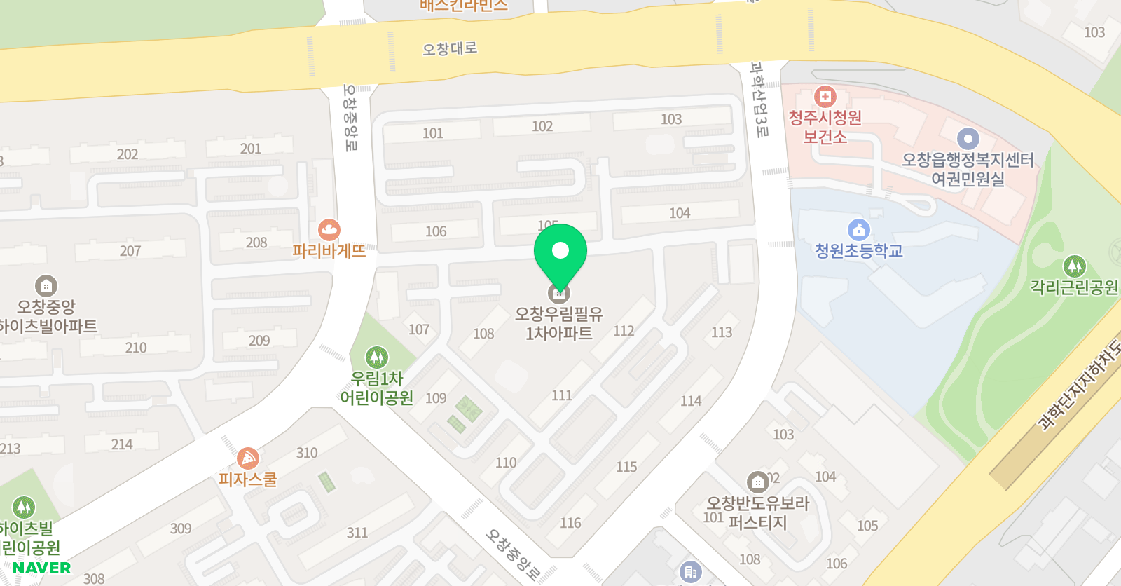 눈높이 공부방 우림점 위치