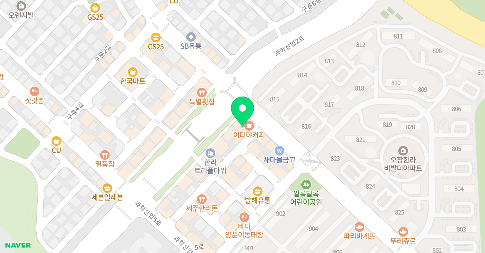 맨투맨 수학학원 1관 위치