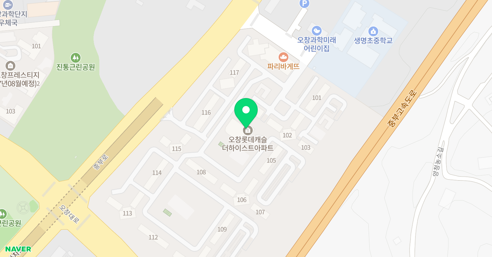 아소비 오창 롯데캐슬점 위치