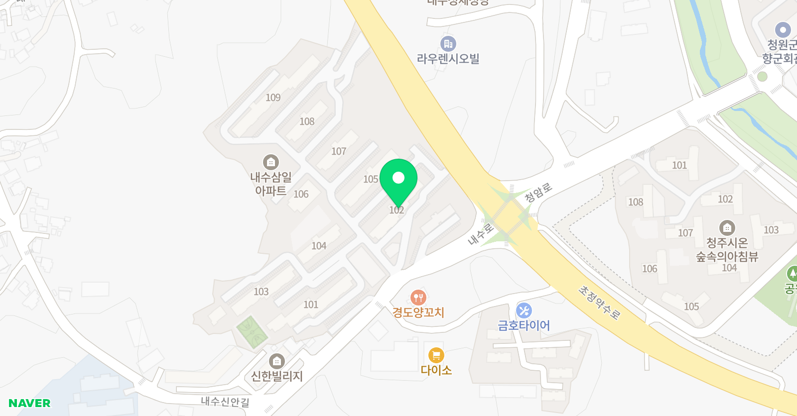푸르넷 내수 공부방 위치